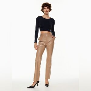 Aritzia Babaton Publish Vegan Leather Pants - BRAND NEW in size 4